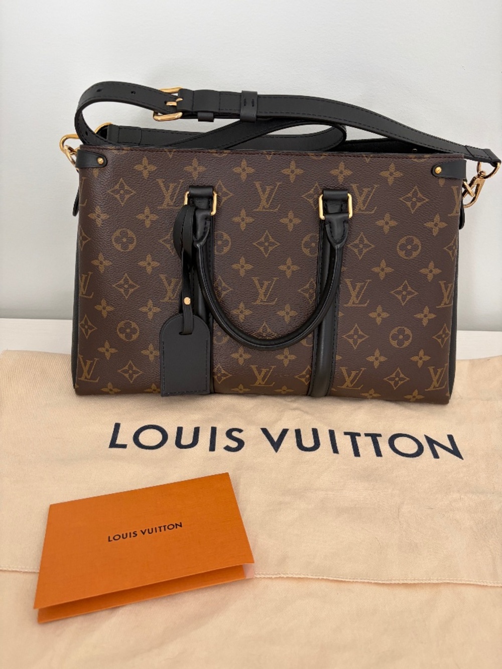 Louis Vuitton Soufflot MM Monogram Handbag
